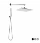 KIT SOFFIONE DOCCIA QUADRATO SEVEN Cromo