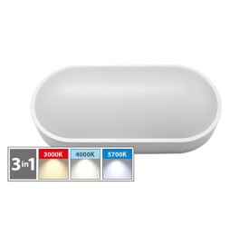 PLAFONIERA LED OVALE 'BV' 12W - 800 lumen