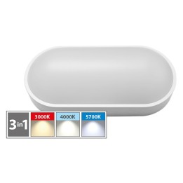 PLAFONIERA LED OVALE 'BV' 18W - 1600 lumen