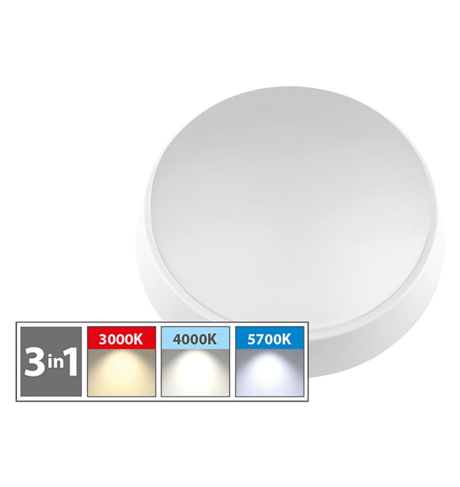 PLAFONIERA LED TONDA 'BT' 12W - 1100 lumen