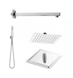 KIT SOFFIONE DOCCIA RESTYLING SMART- QUADRATO Cromo Lucido