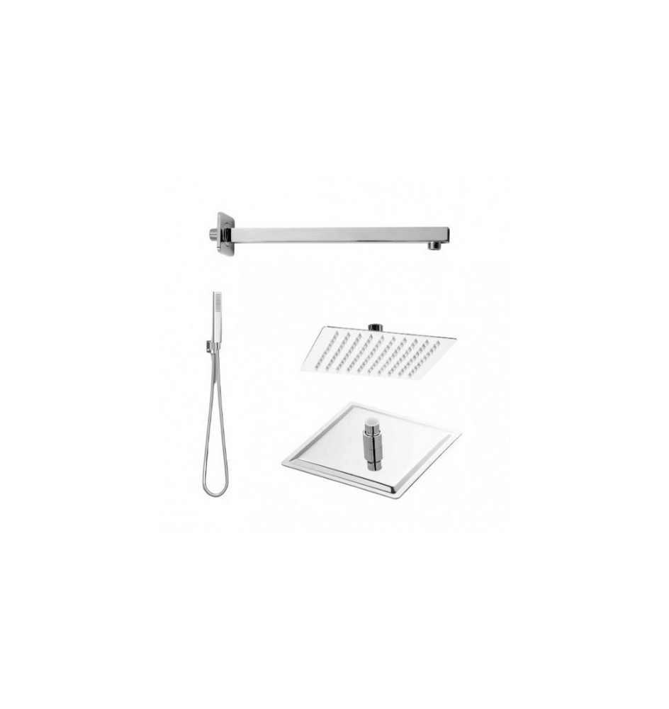 KIT SOFFIONE DOCCIA RESTYLING SMART- QUADRATO Cromo Lucido