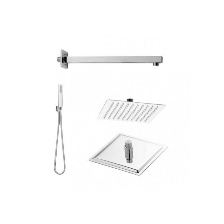 KIT SOFFIONE DOCCIA RESTYLING SMART- QUADRATO Cromo Lucido