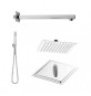 KIT SOFFIONE DOCCIA RESTYLING SMART- QUADRATO Cromo Lucido