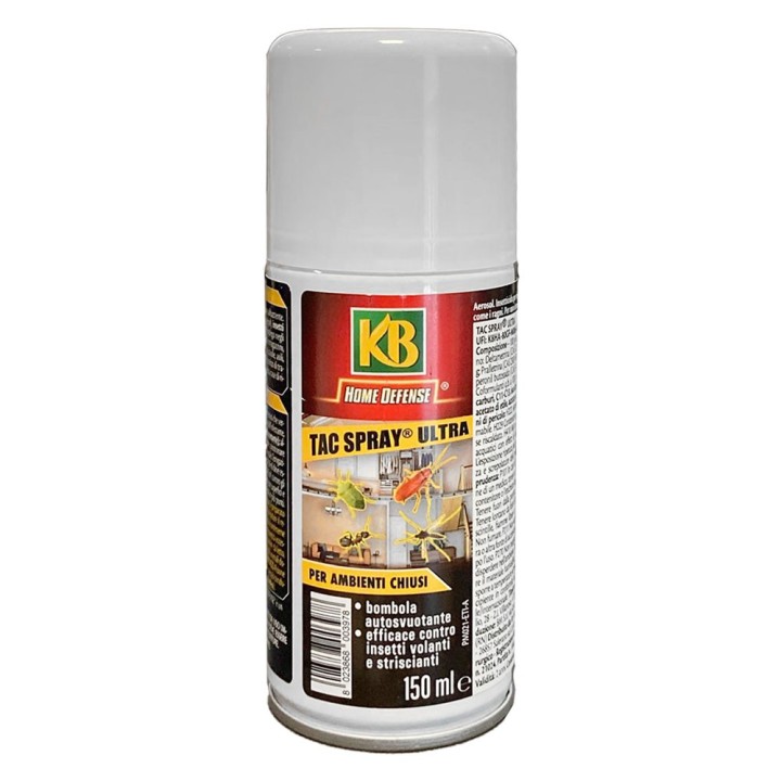 INSETTICIDA LIQUIDO AUTOSVUOTANTE 'TAC SPRAY ULTRA' 150 ml.