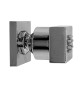 SOFFIONE PER GETTI LATERALI QUADRO CON ROSONE 33 x 33 mm
