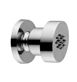 SOFFIONE PER GETTI LATERALI ELLITTICO CON ROSONE Diam. 48 mm