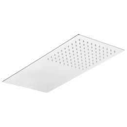 SOFFIONE 1 GETTO RETTANGOLARE ULTRA PIATTO ACCIAIO INOX mm 500x250x3