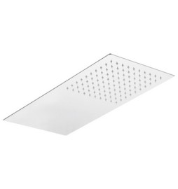SOFFIONE 1 GETTO RETTANGOLARE ULTRA PIATTO ACCIAIO INOX mm 500x250x3