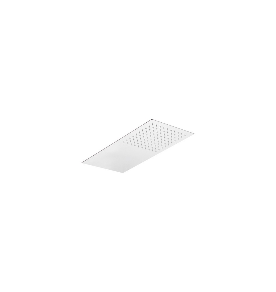 SOFFIONE 1 GETTO RETTANGOLARE ULTRA PIATTO ACCIAIO INOX mm 500x250x3