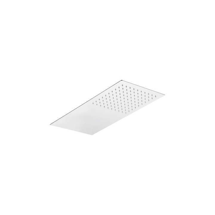 SOFFIONE 1 GETTO RETTANGOLARE ULTRA PIATTO ACCIAIO INOX mm 500x250x3