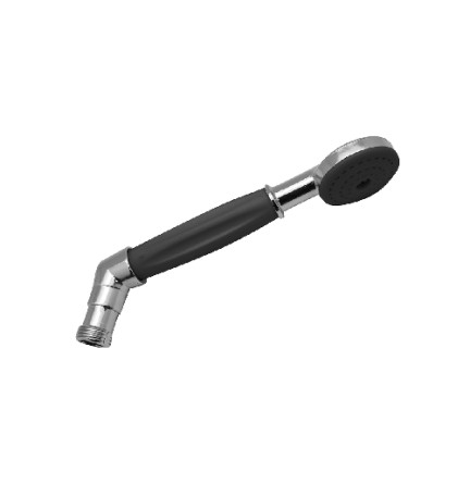 DOCCETTA CURVA PER DUPLEX Nera c/particolari cromo