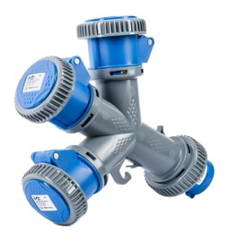 ADATTATORE INDUSTRIALE TRIPLO 230V