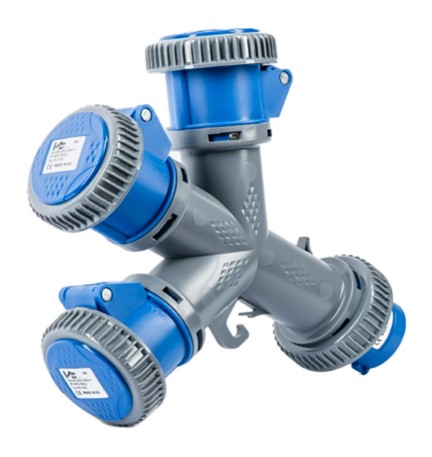 ADATTATORE INDUSTRIALE TRIPLO 230V