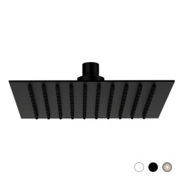SOFFIONE SLIM QUADRO Nero Opaco cm 30 x 30