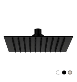 SOFFIONE SLIM QUADRO Nero Opaco cm 30 x 30