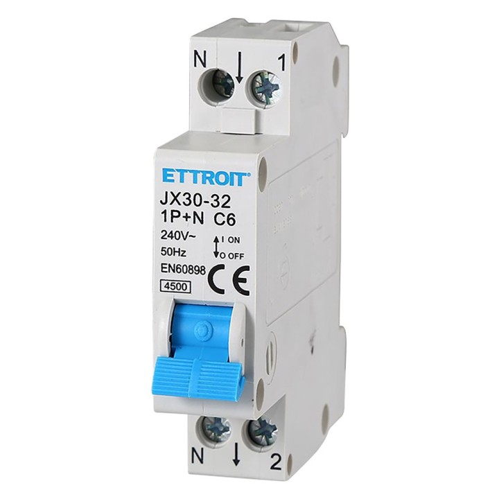 INTERRUTTORE MAGNETOTERMICO 1P+N - 16A