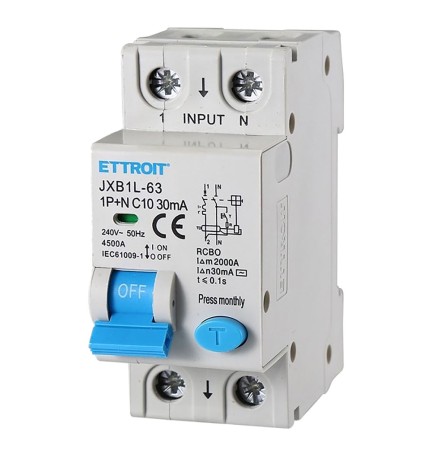 INTERRUTTORE MAGNETOTERMICO DIFFERENZIALE 1P+N - 16A
