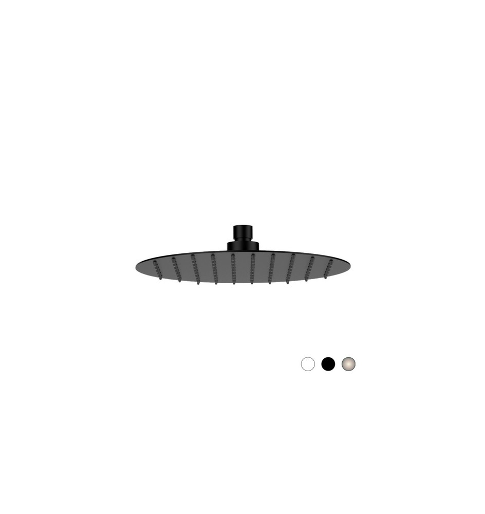 SOFFIONE SLIM TONDO Nero Opaco Diam. 250 mm