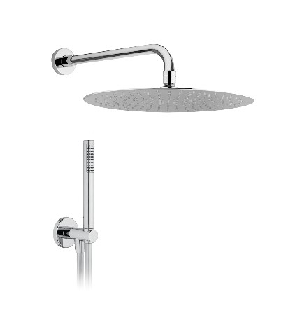 KIT SOFFIONE DOCCIA TONDO Soff. D. 200 - Braccio L. 300