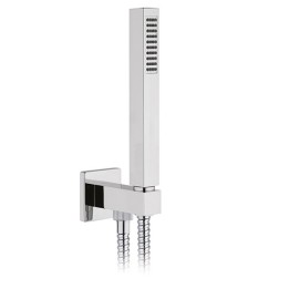 SET DOCCIA QUADRA PRESA ACQUA FLEX E DOCCETTA Cromo