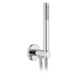 SET DOCCIA TONDA PRESA ACQUA FLEX E DOCCETTA Cromo