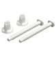 COPPIA VITI + GALLETTI PER SEDILE WC ETNA Bianco