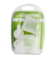 COPPIA SUPPORTI PER SEDILI IN PVC CON VITI IN PLASTICA BLISTER Bianco