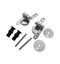 CERNIERE CROMATE MODELLO AD ESPANSIONE PER SEDILI IN LEGNO Cromo