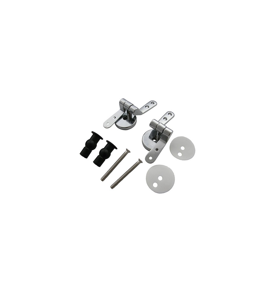 CERNIERE CROMATE MODELLO AD ESPANSIONE PER SEDILI IN LEGNO Cromo