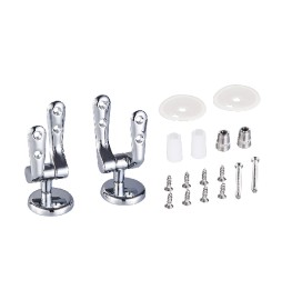 CERNIERE UNIVERSALI AD ESPANSIONE CROMATE PER SEDILI WC Cromo