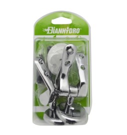 CERNIERE CROMATE MODELLO AD ESPANSIONE PER SEDILI IN LEGNO BLISTER Cromo
