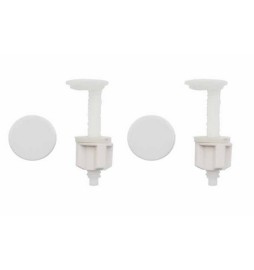 COPPIA SUPPORTI PER SEDILE CON CADUTA FRIZIONATA Bianco