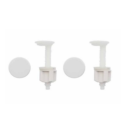 COPPIA SUPPORTI PER SEDILE CON CADUTA FRIZIONATA Bianco