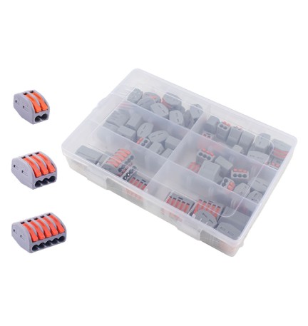MORSETTI INNESTO RAPIDO PER CAVI totale 60 pezzi