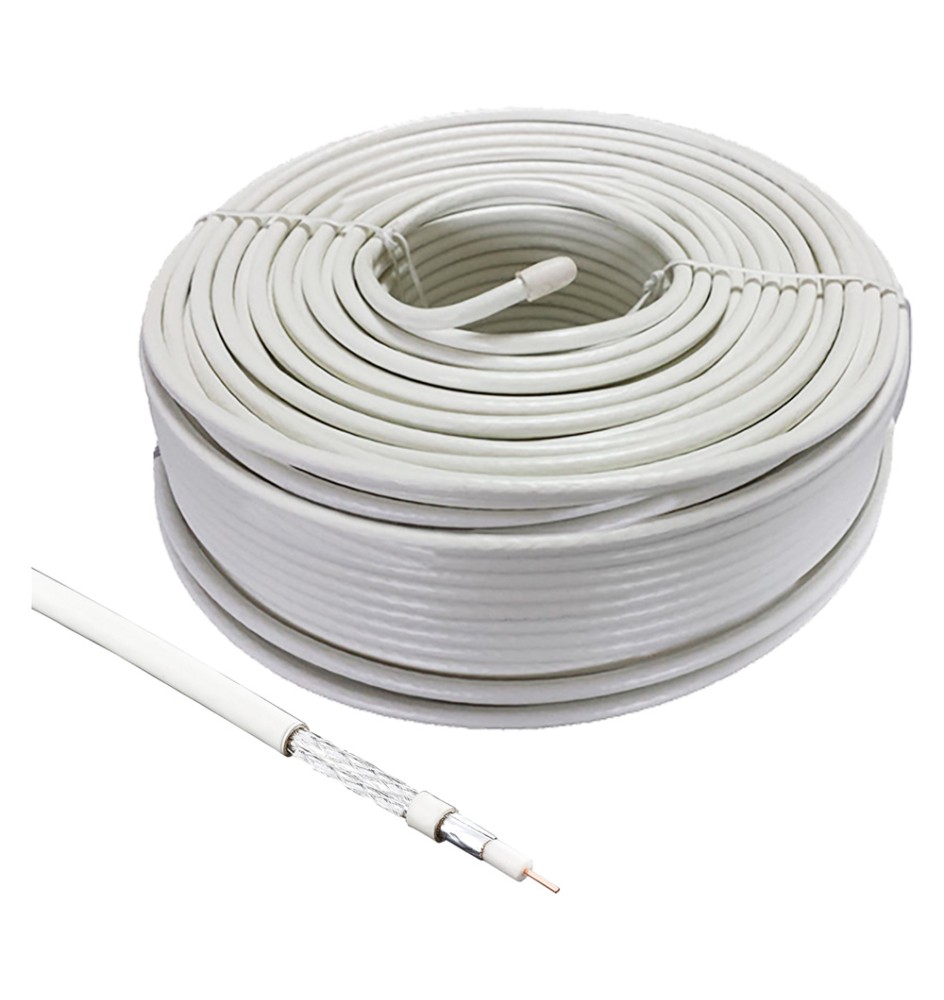 CAVO COASSIALE TV/SAT Ø 5 mm ± 0,8 mm x 10 metri