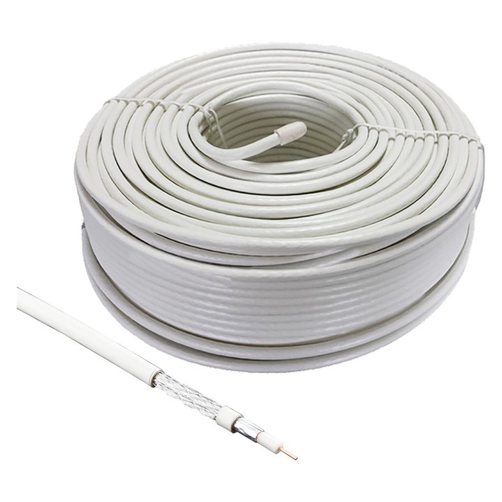 CAVO COASSIALE TV/SAT Ø 5 mm ± 0,8 mm x 10 metri