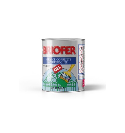 SMALTO BRIOFER ANTIRUGGINE GEL 0,75L VERDE BOSCO