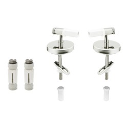 CERNIERA REGOLABILE PASSANTE/ESPANSIONE IN ACCIAO INOX Cromo