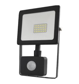PROIETTORE A LED CON SENSORE PRESENZA 50W - mm 190 x 202 x 52 / 4000K (4400 lm) - nero