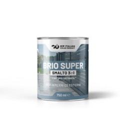 SMALTO BRIOSUPER 3 IN 1 BIANCO PERLA SAT. 0,75 L