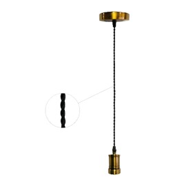 LAMPADARIO IN METALLO 'VINTAGE CT100B' colore ottone