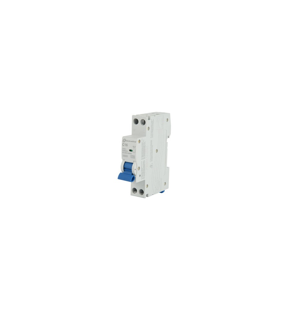 INTERRUTTORE MAGNETOTERMICO 16A 1P+N 4,5KA