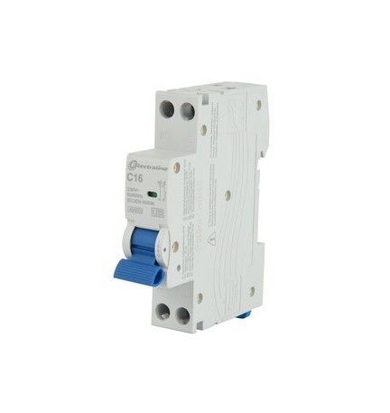 INTERRUTTORE MAGNETOTERMICO 16A 1P+N 4,5KA