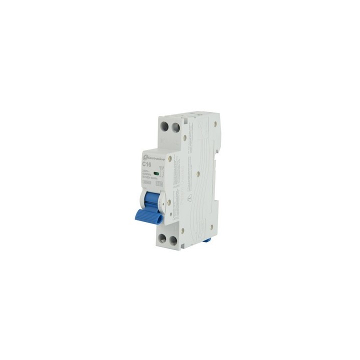 INTERRUTTORE MAGNETOTERMICO 16A 1P+N 4,5KA