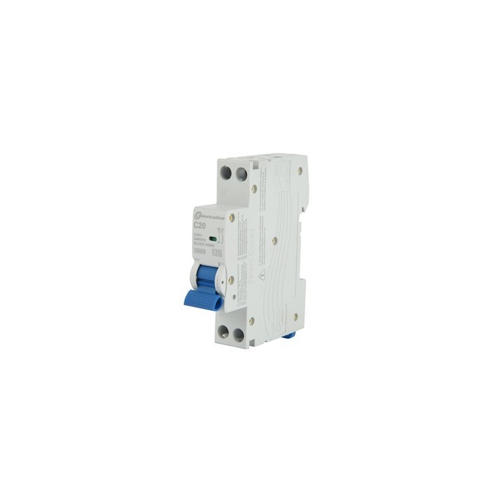 INTERRUTTORE MAGNETOTERMICO 20A 1P+N 4,5KA