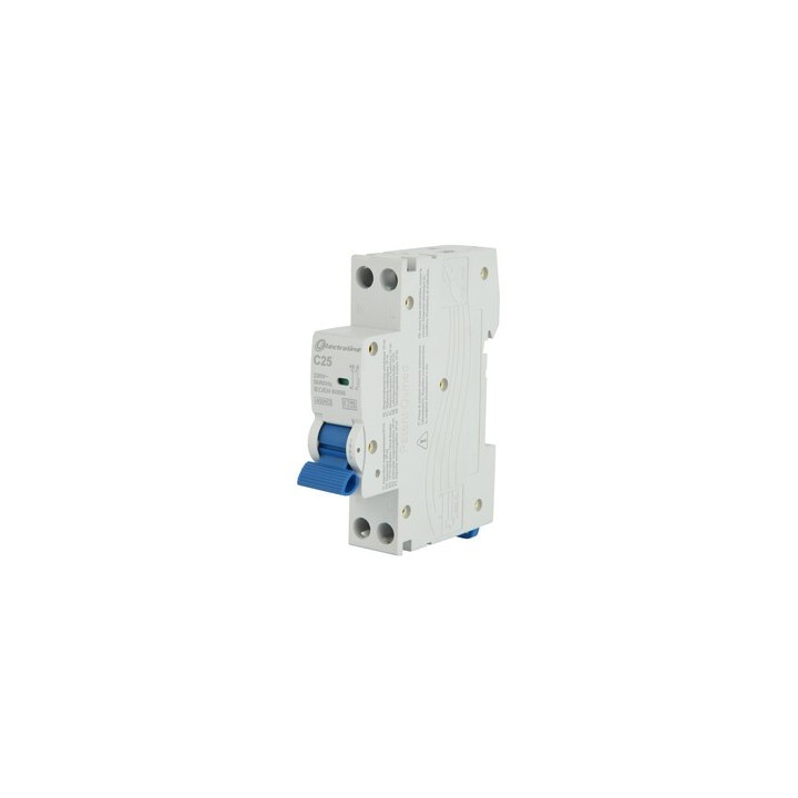 INTERRUTTORE MAGNETOTERMICO 25A 1P+N 4,5KA