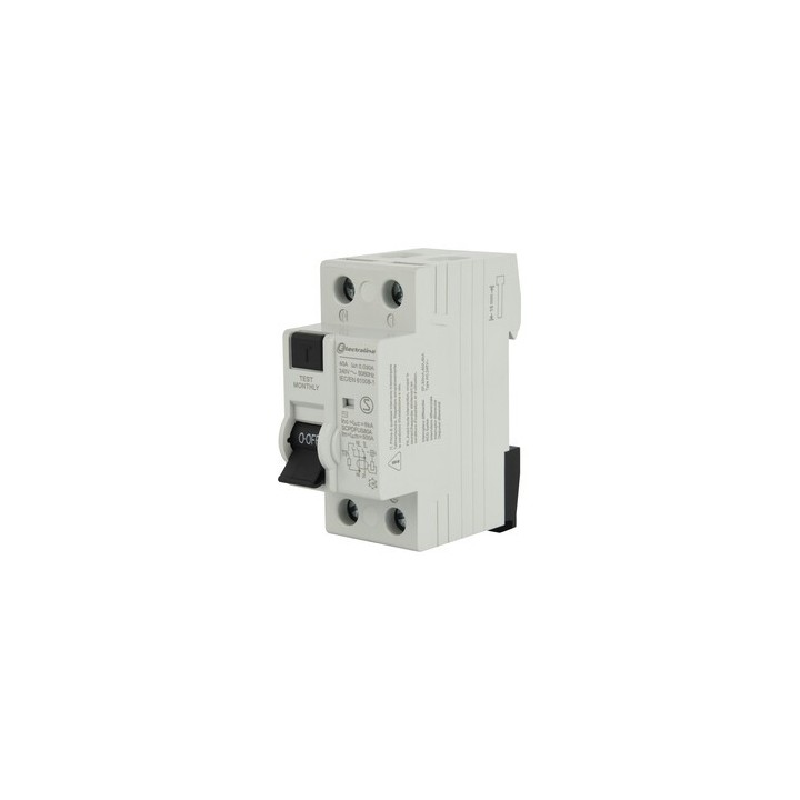 INTERRUTTORE DIFFERENZIALE 30MA 40A 6KA TIPO AC