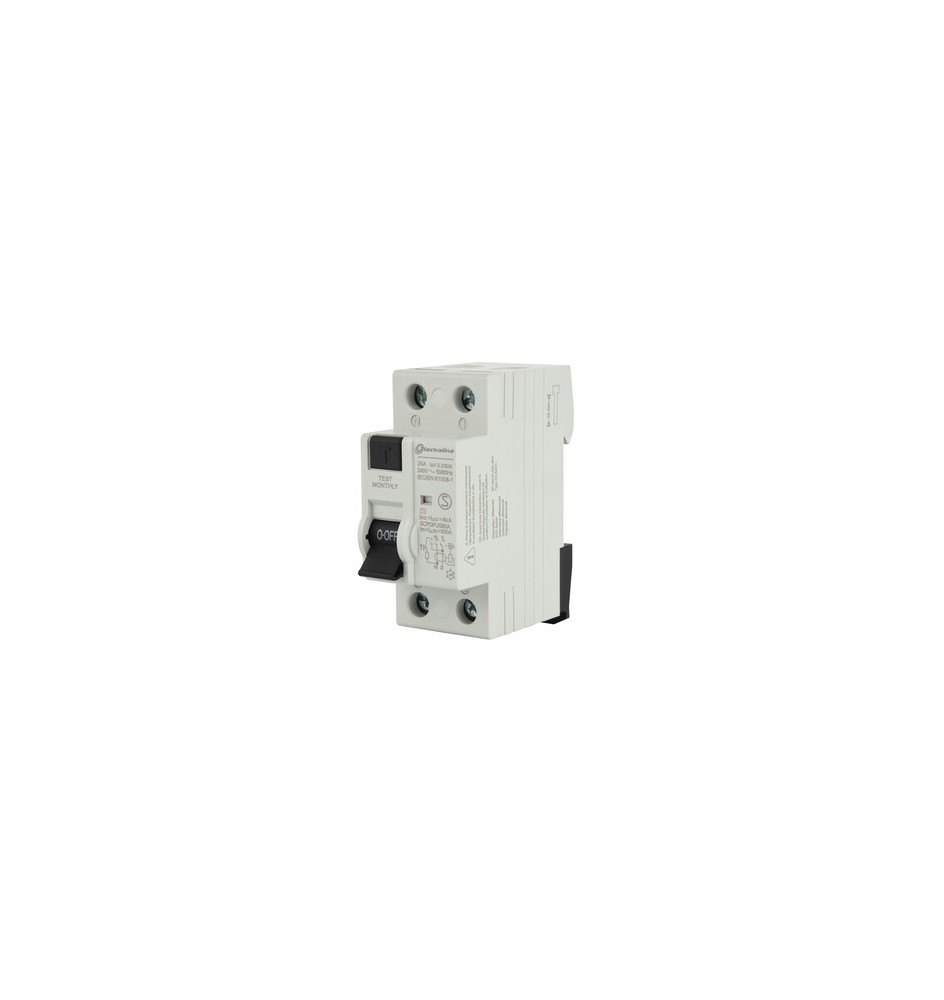 INTERRUTTORE DIFFERENZIALE 30MA 25A 6KA TIPO AC