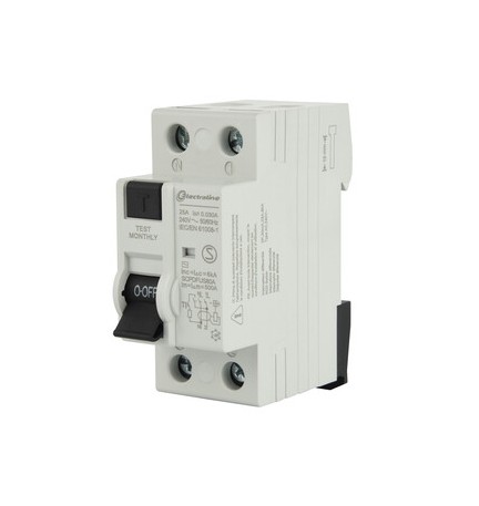 INTERRUTTORE DIFFERENZIALE 30MA 25A 6KA TIPO AC